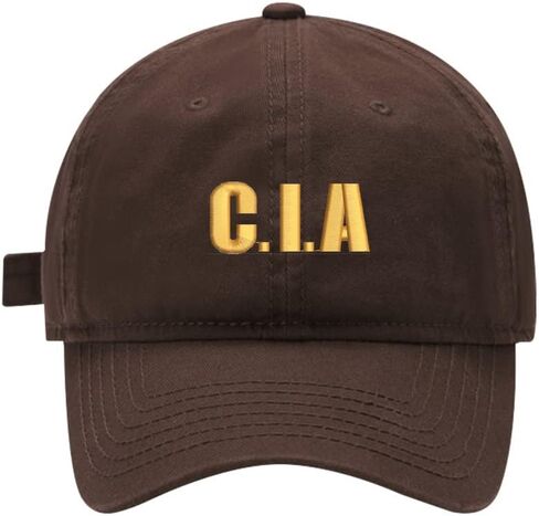 Mens Baseball Caps CIA Embroidered Adjustable Washed Cotton Dad Hat in Kuwait