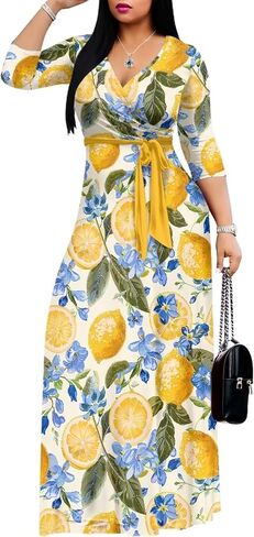 250th Anniversary Dresses for Women Casual Flowy Long Sleeve Empire Waist Maxi Party Club Dress with Belt in Saudi Arabia