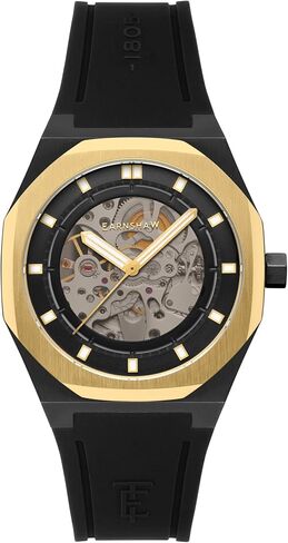 Thomas Earnshaw Men's 42mm Discovery Drake Skeleton Automatic Watch with Silicone Strap ES-8295 in Saudi Arabia