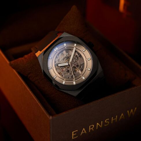Thomas Earnshaw Men's 42mm Discovery Drake Skeleton Automatic Watch with Silicone Strap ES-8295 in Saudi Arabia