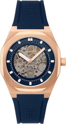 Thomas Earnshaw Men's 42mm Discovery Drake Skeleton Automatic Watch with Silicone Strap ES-8295 in Saudi Arabia