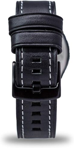 Smith & Wesson Men's Civilian Watch, 3ATM, Tough Stainless Steel case, Genuine Leather Strap, Tactical Watch, Precision Quart, Scratch Resistant, 43mm, Christmas Gift in Kuwait