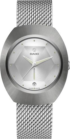 Rado - DiaStar 60-Year Anniversary Edition Alfredo Häberli - Men - Swiss Watch - Includes Grey Pouch with a Woven Stainless-Steel Strap + Mottled Grey Textile Strap - Automatic - 38 mm in Kuwait