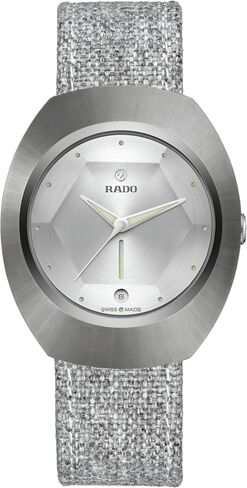 Rado - DiaStar 60-Year Anniversary Edition Alfredo Häberli - Men - Swiss Watch - Includes Grey Pouch with a Woven Stainless-Steel Strap + Mottled Grey Textile Strap - Automatic - 38 mm in Kuwait