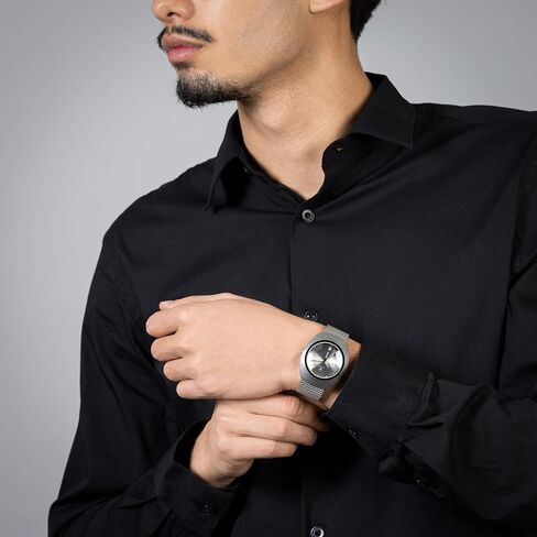 Rado - DiaStar 60-Year Anniversary Edition Alfredo Häberli - Men - Swiss Watch - Includes Grey Pouch with a Woven Stainless-Steel Strap + Mottled Grey Textile Strap - Automatic - 38 mm in Kuwait