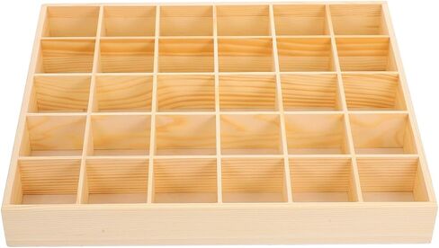 Zerodeko Stackable Jewelry Organizer Tray with 30 Compartments Wooden Storage Box for Earrings Necklaces Bracelets and Keys Drawer Organizer for Home and Closet in Saudi Arabia