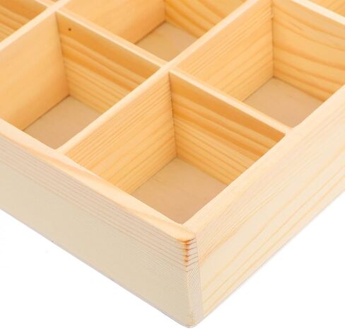 Zerodeko Stackable Jewelry Organizer Tray with 30 Compartments Wooden Storage Box for Earrings Necklaces Bracelets and Keys Drawer Organizer for Home and Closet in Saudi Arabia