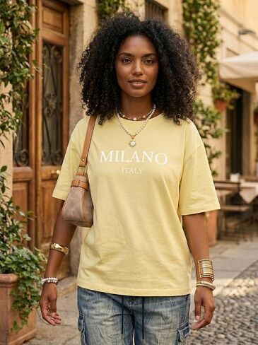 Oversized Tshirts for Women Loose Fit Crew Neck Summer Graphic Baggy Tops Running Beach T Shirts in Kuwait