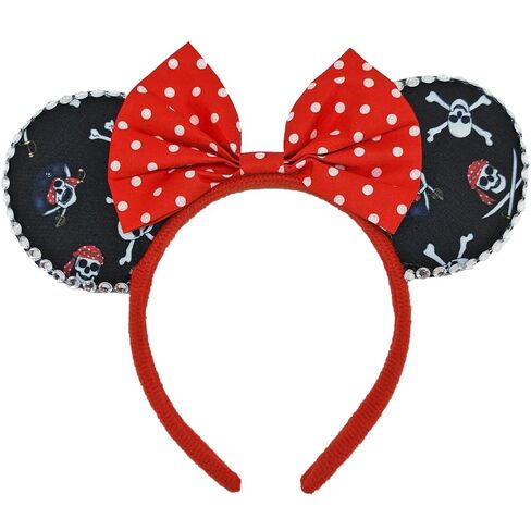 ZHENNAN Pirate Headbands for Adult, Cute Red Wave Point Pirate Hairbands Birthday Decorations Halloween Hair Accessory in Saudi Arabia
