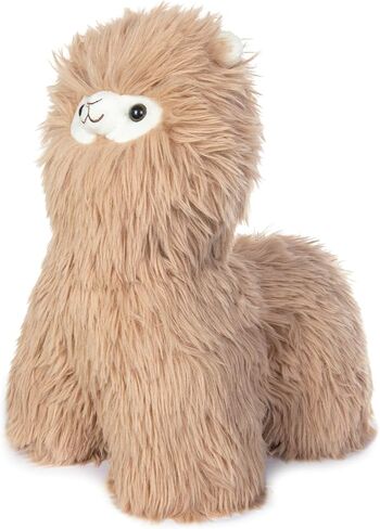 My OLi 11.5 Inch Llama Stuffed Animal, Soft Alpaca Plush Toy, Cuddly Stuffed Llama Plush Pillow, Cute Animal Plushies for Kids Toddlers Boys Girls, Brown in Saudi Arabia
