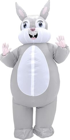 Easter Bunny Costume Adult Rabbit Party Blow Up Costumes for Halloween Party in Saudi Arabia