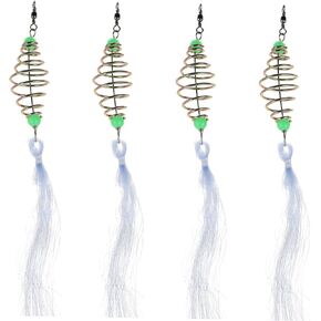 4 Pcs Saltwater Fishing Hooks Collapsible Fishing Net Fishing Nets for Saltwater Throwing a Cast Net Throw Dense Mesh Foldable Bait Mesh Net Throw Catch Fishing Net Gillnet