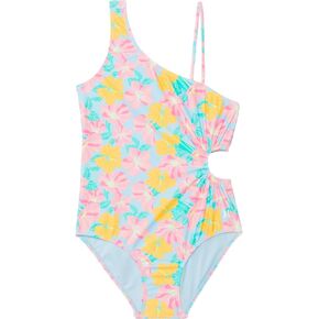 Hurley Girls' One-Piece Cut Out Swim Suit (Big Kid)
