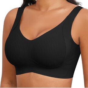 Plus Size Bras for Women No Underwire Full Coverage Everyday Bras Comfortable Wireless Padded Bras