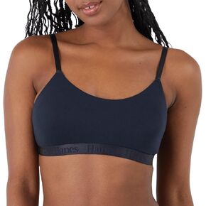 Hanes Womens Originals Ultra Supersoft String Bralette, Pullover Bra, Scoop Neckline