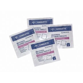 Medline Obstetrical Towelettes, Box of 100 in Kuwait