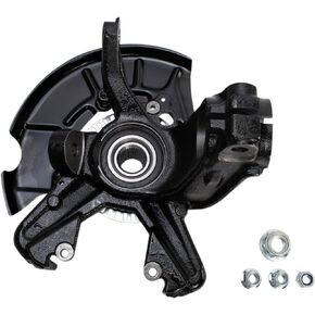 TRQ Front Steering Knuckle & Wheel Bearing Hub LH Left Driver Side Compatible with 1998-2010 VW Beetle 199-2010 VW Golf 1999-2005 VW Jetta 698-375 510003