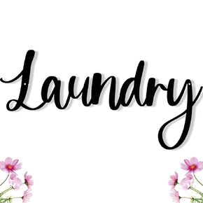 Laundry Room Metal Wall Art, Laundry Decor Sign, Laundry Decor For Laundry Room, Laundry Decorations For Laundry Room, Modern Laundry Sign Decor