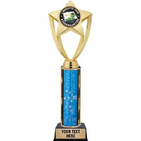 Crown Awards Graduation Trophies, 11" Gold Star Kindergarten Graduation Trophy with Engraving Included Prime