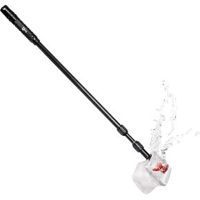 Extra Small Aquarium Fish Net with Long Extendable Handle for Fish Tank Fine Mesh Aquarium Net 10-36 Long Handle Catcher for Fish and Shrimp Tank, Pond, Creek