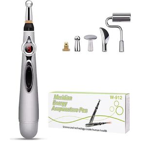Acupuncture Pen, Electronic Acupuncture Pen Therapy, USB Rechargeable Energy Massage Tools, Suitable for Women & Men(5-in-1)