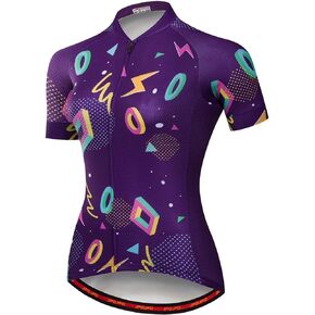 Women's Cycling Jersey Bike Shirt Tops Summer Short Sleeve Breathable MTB Road Ladies Bicycle Clothing Apparel
