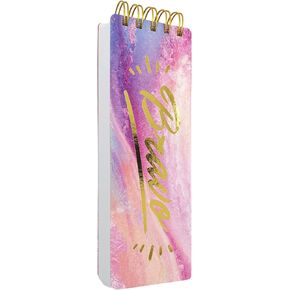 KiDEPOCH Spiral Memo List Pad, Sturdy Covers, 3x8.5, 300 Pages, Splashy Notes for School, Amazing Character