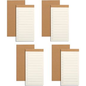 NatureTouch Small Notepads Portable field notes, 4 Pack Field Notebook, 2.6" x 5.3" Inch Pocket Notepad Memo Pads,50 Pages(Line)