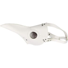 Doctor Mask Bird Beak Mask Long Nose Beak Cosplay Steampunk Halloween Costume Props White