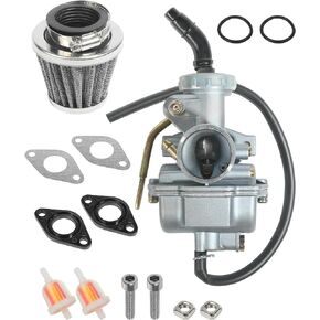 bylikeho PZ20 Carburetor,Car Accessories Carburetor Set with Air Filter and Fuel Filter for Kazuma Baja 50-125cc NST SunL Chinese Quad 4 stroke ATV 4 wheeler Go kart Dirt Bike CRF50F XL75 CRF80F XR50R