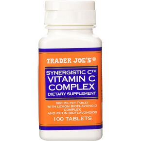Trader Joe's Synergistic C Vitamin C Complex 500 Mg with Lemon and Rutin Bioflavonoids, 100 Tablets
