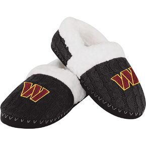 FOCO NFL Womens NFL Team Color Moccasin Slippers
