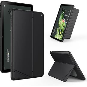 حافظة كريسي لجهاز جوجل بيكسل اللوحي (2023) بحامل قابل للتعديل، متوافقة مع قاعدة الشحن، غطاء واقٍ مضاد للخدش ومسند متعدد الزوايا لجهاز بيكسل اللوحي - أسود in Kuwait