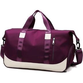 Travel Duffel Bags Weekender Overnight Shoulder Bag Carry on Bag Sports Gym Tote Bag for Women and Men(Poloere)