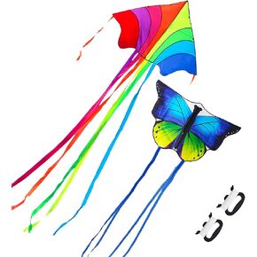 53inch Butterfly Kite with Flying Lines Easy to Fly for Kids and Adults