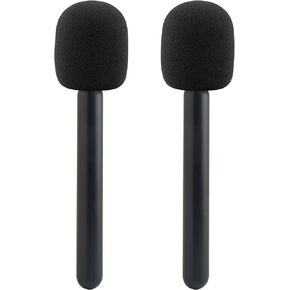 for DJI Mic Holder, Stand for DJI Mic 1/2, Replacement Interview GO Handheld Adaptor for Rode Wireless GO II / 2 / ME/Pro, Wireless Lav Microphone Handle Mount 2-Pack Adapter Accessories