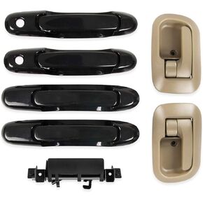 RANSOTO Set of 7 Exterior Interior Door Handles Compatible with Toyota Sienna 1998-2003 Front Left Driver Right Passenger Side Tailgate Toyota Sienna Replace 80850 80357 80359 80533 80504 79600