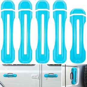 E-cowlboy Door Handle Inserts Cover Trim+Tailgate Handle Cover for 2018-2022 Jeep Wrangler JL JLU Sports Sahara Freedom Rubicon Unlimited Gladiator JT 2-Door & 4-Door Exterior Accessories (Red 5PCS)