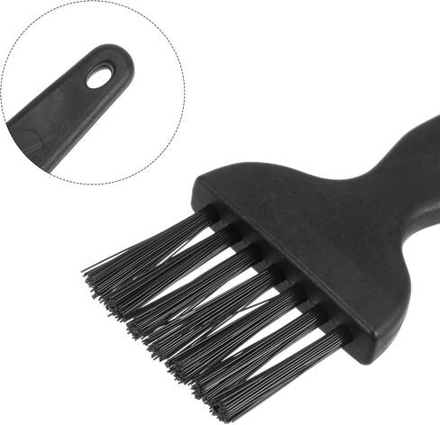 uxcell 4 Pcs Anti Static ESD Brush Plastic Handle Nylon Lab Cleaning Brushes for Electronics Keyboard PCB BGA Repair Soldering, 25x31mm Bristles in Saudi Arabia