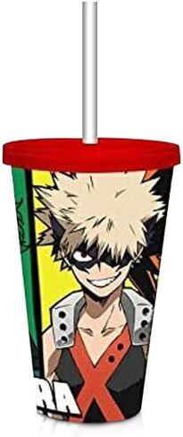 كأس كرنفال Just Funky My Hero Academia Class 1-A | حاوية مشروبات السفر سعة 16 أونصة | يضم ديكو باكوغو وتودوروكي | سيارة عمل منزلية | مرخص بشكل رسمي in Saudi Arabia
