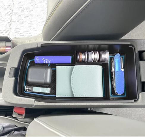 صينية تنظيم وحدة التحكم المركزية EDBETOS متوافقة مع ملحقات Chevy Bolt EUV Bolt EV 2022-2023 الداخلية ومسند الذراع الثانوي ومقسم صندوق القفازات مادة ABS، تصميم مطور، أزرق in Kuwait