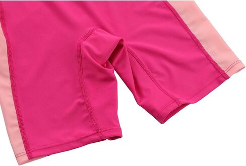 Dayu Kids Girls One Piece Rashguard Swimsuit Short Sleeve Beach Surfing Suit 4-14 Years in Kuwait