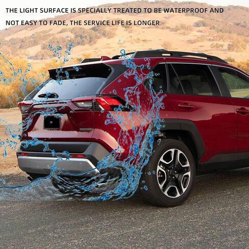 ضوء الذيل الخارجي للجانب الأيسر من Dasbecan مع سرج سلكي متوافق مع Toyota RAV4 2019 2020 2021 استبدال 81550-0R090 TO2805148 مصباح الفرامل الخلفي (بدون لمبة بالداخل) in Kuwait