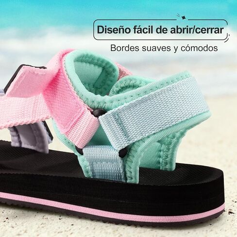 KELISI Unisex-Child Big Kids Sandals Adjustable Straps Slip on Athletic Sandals Outdoor Casual Shoes in Saudi Arabia