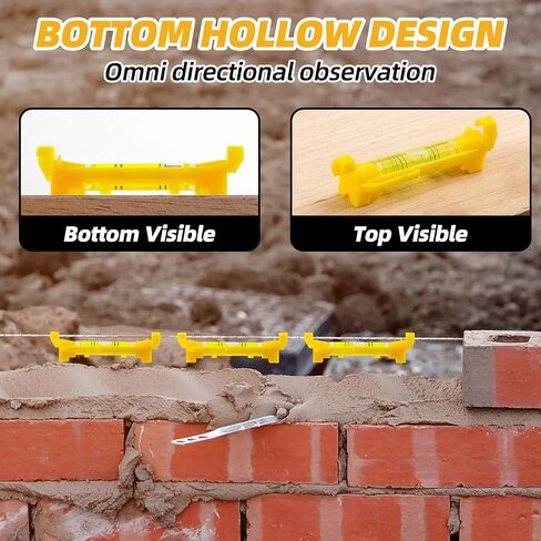 8 Pcs Hanging Bubble Line Level String Level Tools, Mini Spirit Line Level for Building Trades Bricklaying Tiling Engineering Surveying Metalworking and Measuring in Saudi Arabia
