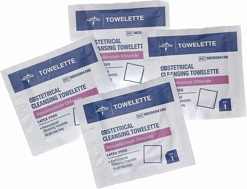 Medline Obstetrical Towelettes, Box of 100 in Kuwait