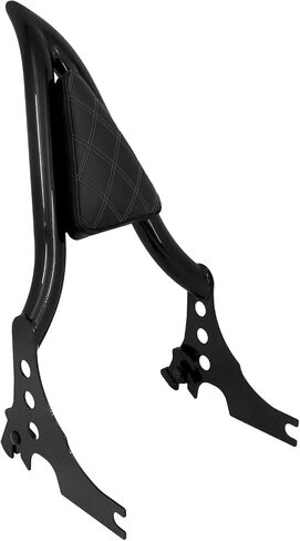 HDBUBALUS Motorcycle Sissy Bar Detachable Rear Passenger Backrest Pad Fit for Harley Sportster XL883 2004-2022 (Black,Plain Pad) in Saudi Arabia