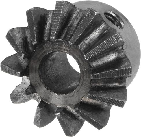 HARFINGTON 2pcs Bevel Gear 1M 12 Teeth 10mm Shaft Hole 1:1 Tapered Bevel Pinion Gear 45# Steel 2 Module 90 Degree Steering Gear, for Hardware Mechanical Rotation in Kuwait