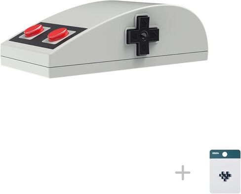 8Bitdo N30 2.4g ماوس لاسلكي قديم مع جهاز استقبال USB نانو ولوحة لمس ثلاثية الأبعاد وأزرار جانبية لأجهزة الكمبيوتر التي تعمل بنظام Windows وMacOS - نمط NES in Saudi Arabia