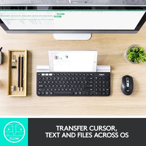 لوجيتك M585 ماوس لاسلكي متعدد الأجهزة - بلوتوث أو USB، جرافيت (متجدد) in Saudi Arabia
